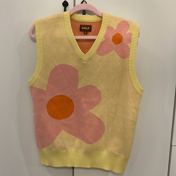 Golf Le Fleur Wang Flower Sweater Vest 